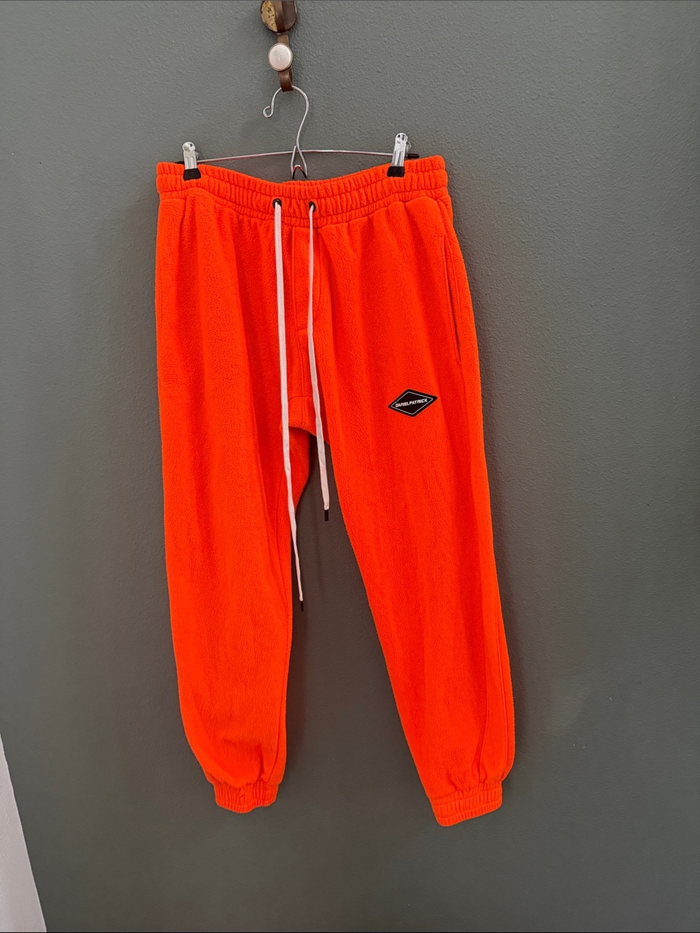 Daniel Patrick Polar Fleece Roaming Sweatpants Neon Orange Sz L